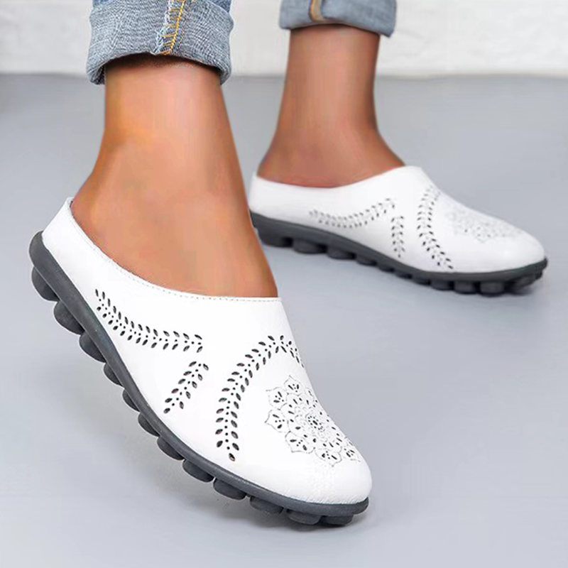 Pantoufles en cuir véritable ultra confortables Namido™