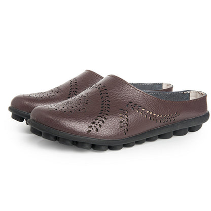 Pantoufles en cuir véritable ultra confortables Namido™